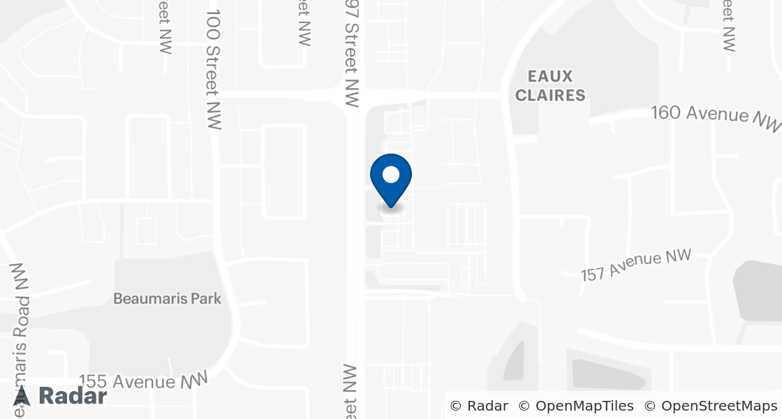 Map of Dairy Queen Location:: 15837 97th St, Edmonton, AB, T5X 0C7
